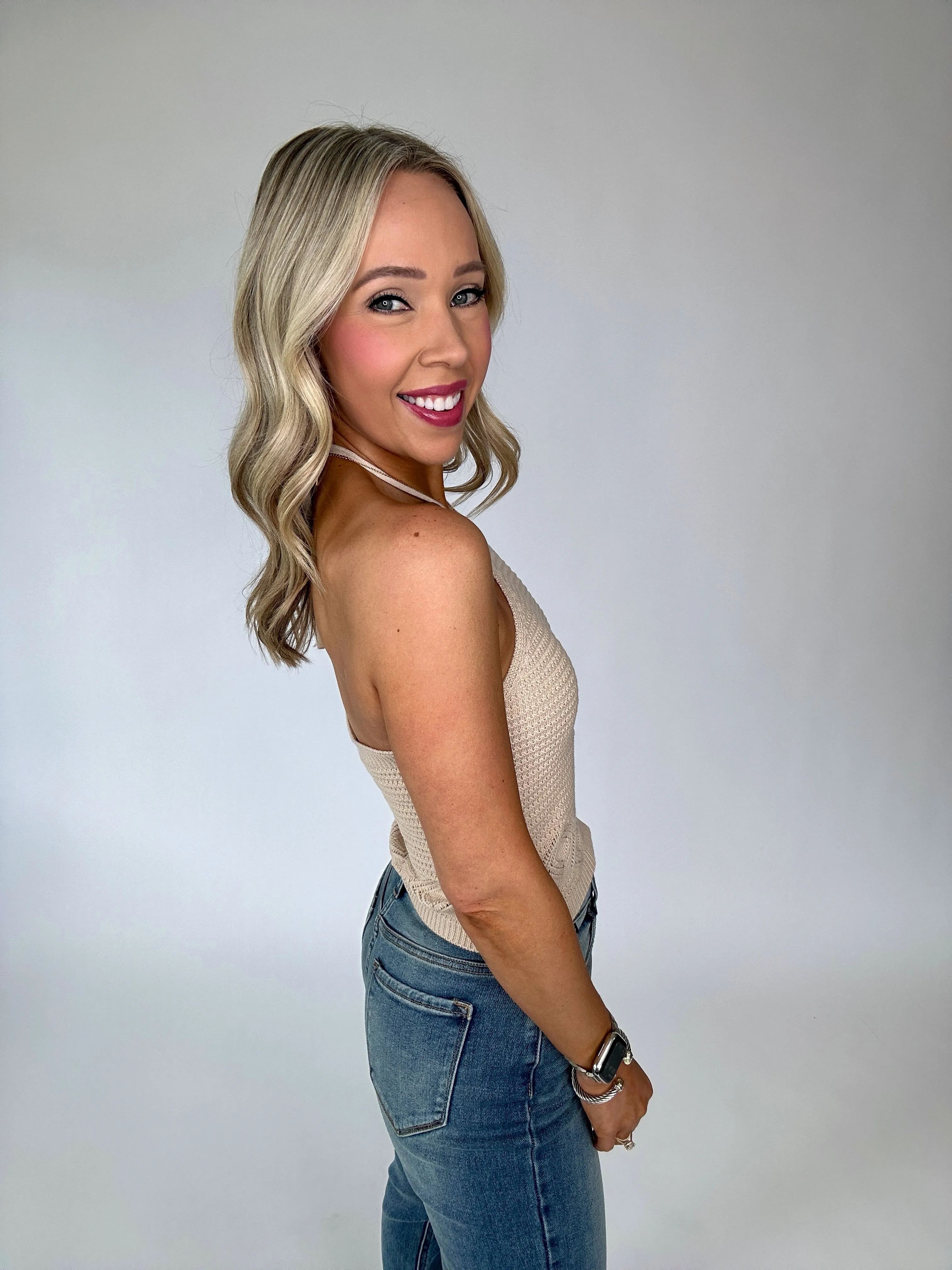 Coastal Cruise Crochet Halter Top