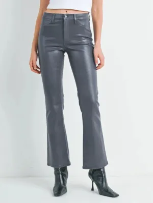 Coated Slim Bootcut Jean