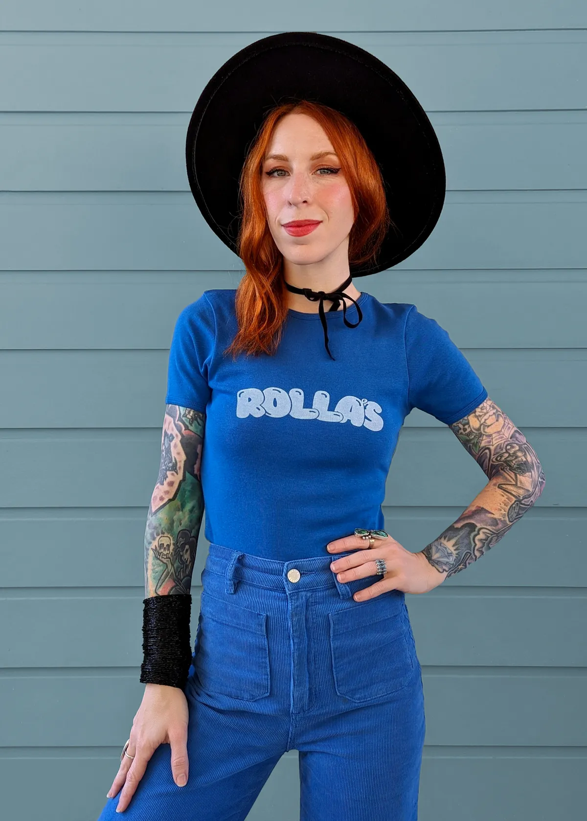 Cobalt Bubble Ringer Tee