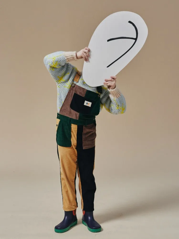 Colour Block Corduroy Dungarees by Bobo Choses
