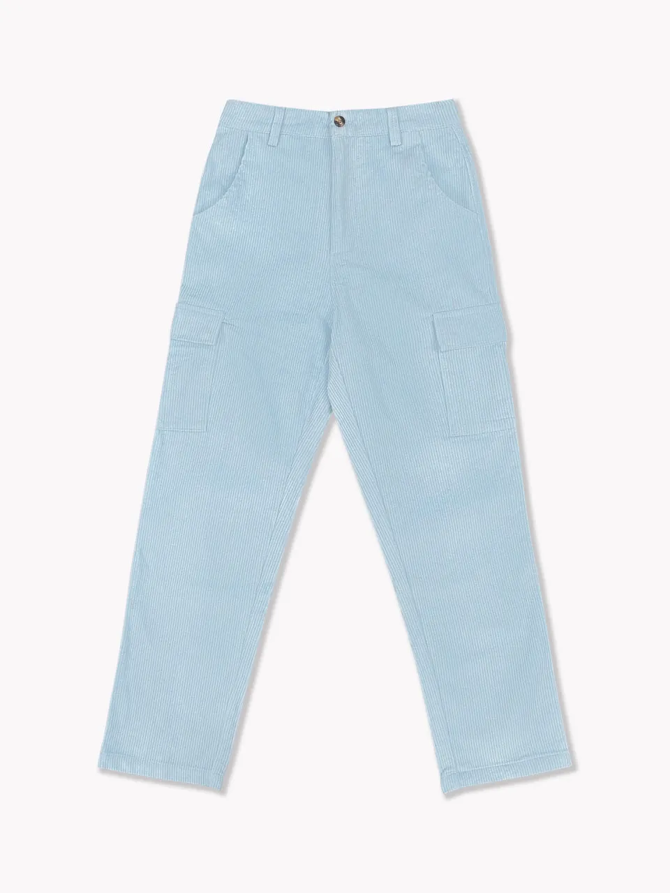 Corduroy Cargo Pants-Sky