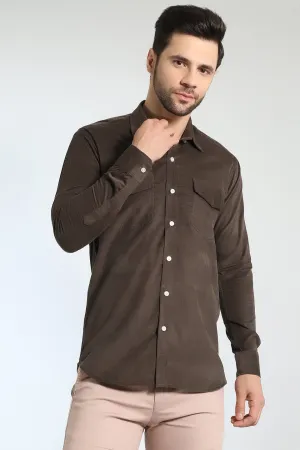 Corduroy Cotton Green Shirt