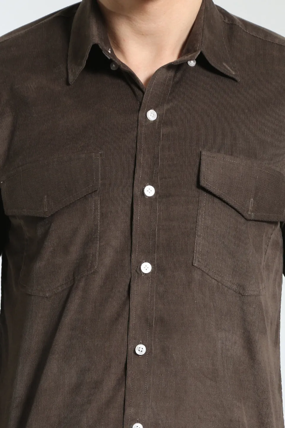 Corduroy Cotton Green Shirt