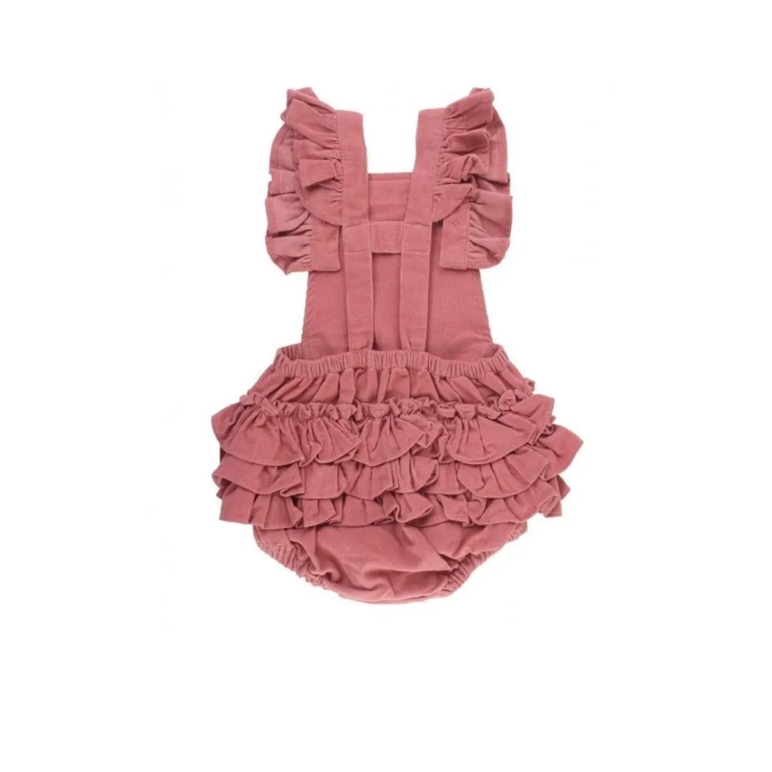 Corduroy Flutter Overall Romper