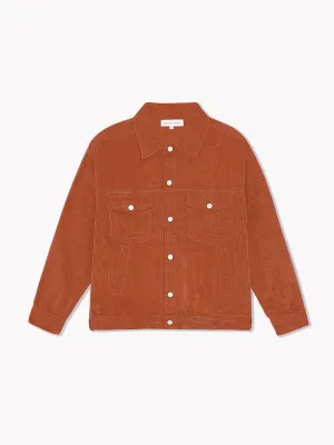 Corduroy Jacket-Burnt Orange