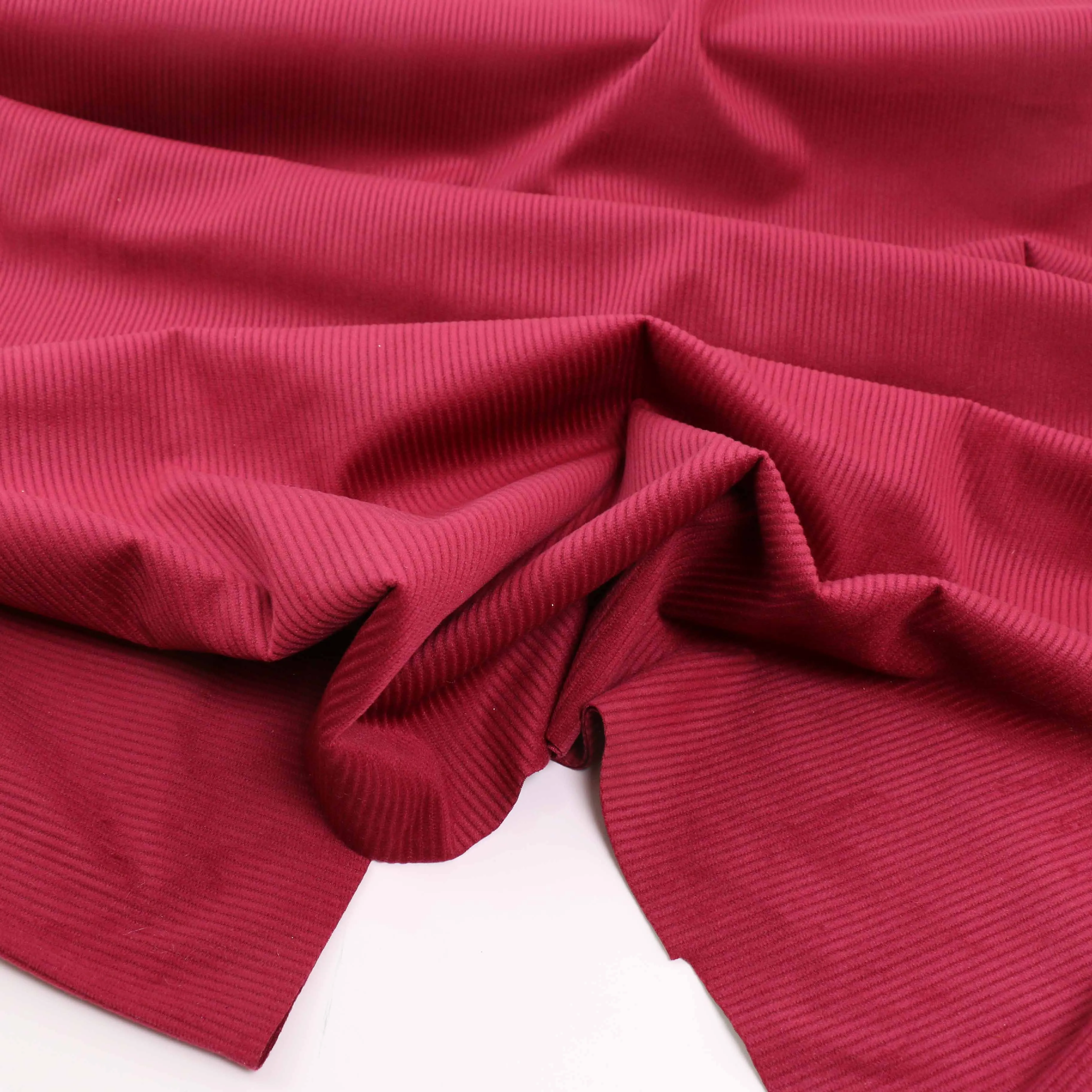 Corduroy Knit Fabric - Mustard, Wine, Red, Green, Denim