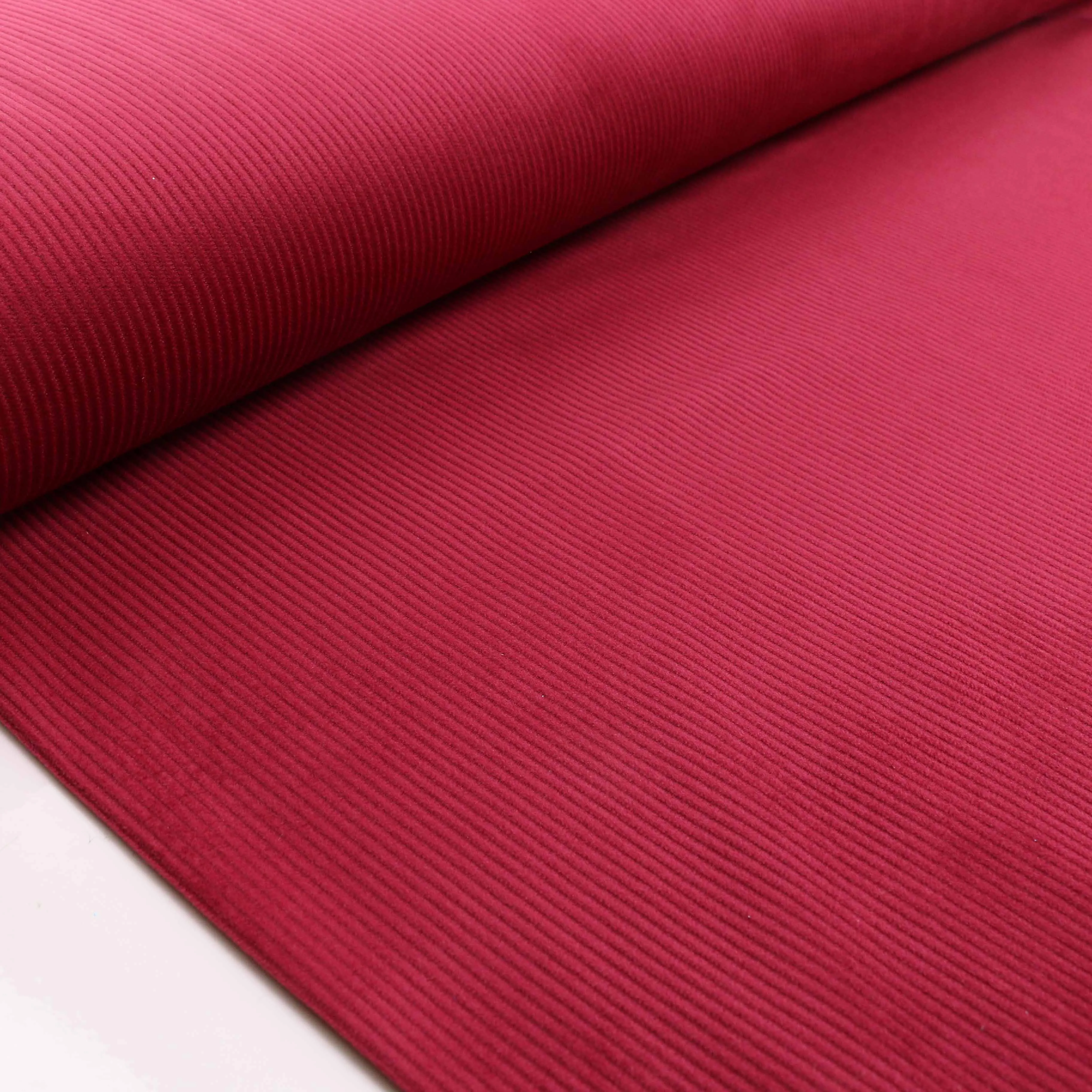 Corduroy Knit Fabric - Mustard, Wine, Red, Green, Denim