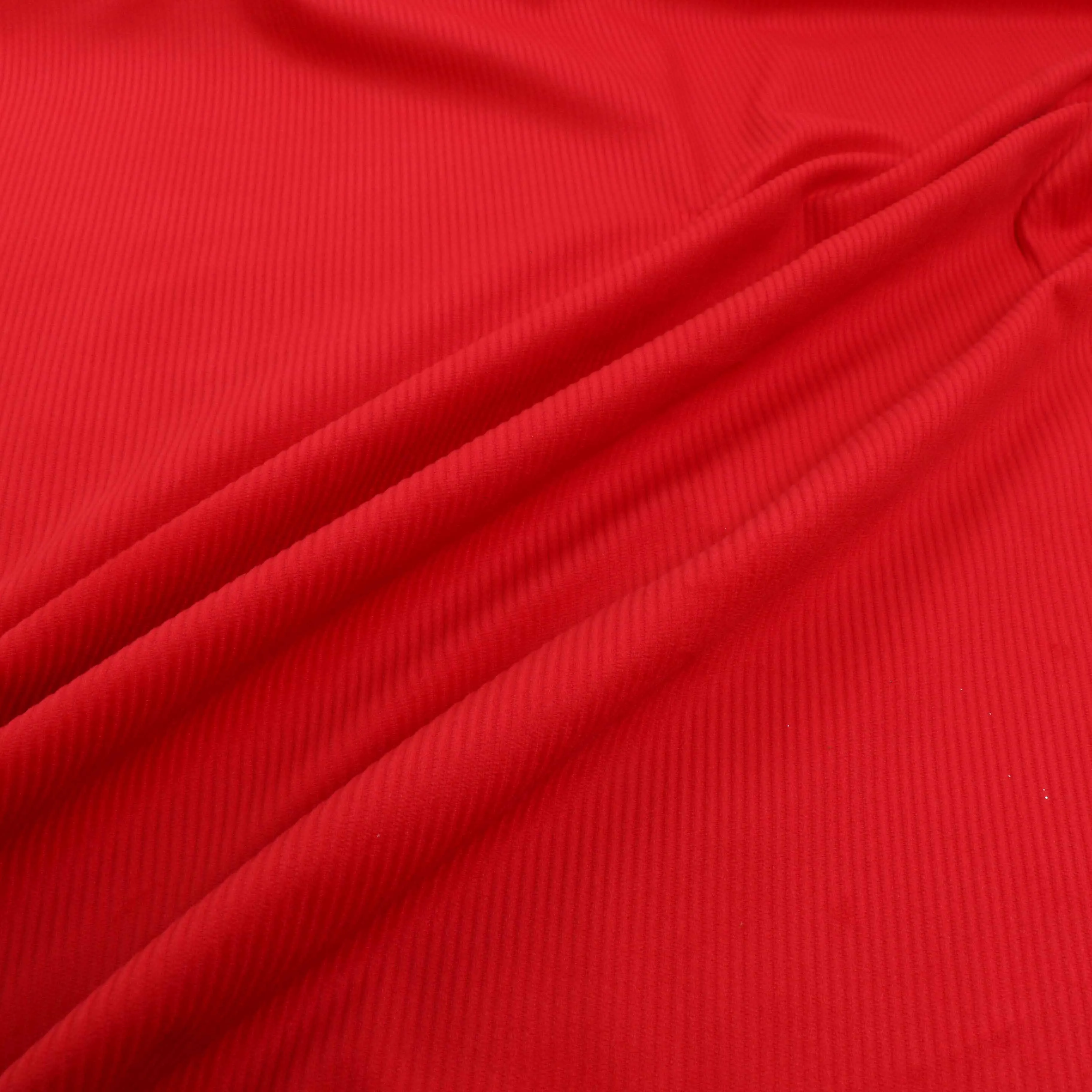 Corduroy Knit Fabric - Wine, Red, Green, Denim, Mustard