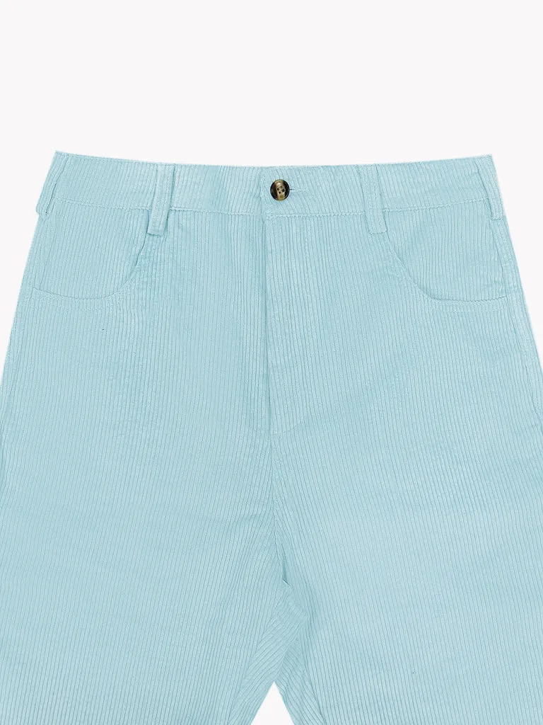 Corduroy Pants-Sky