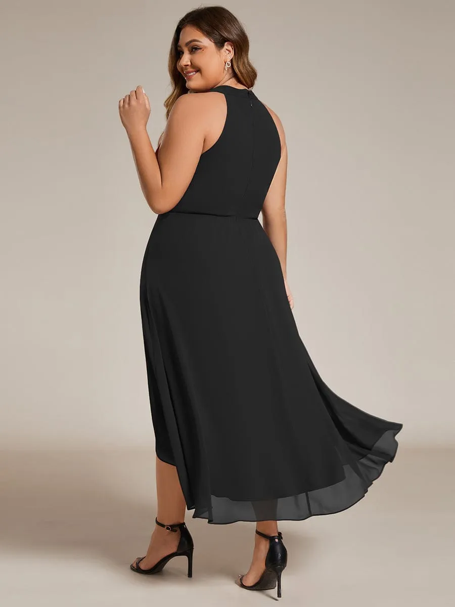 Corrie black short halter neck dress s14 Express NZ wide