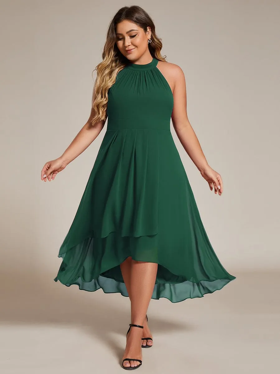 Corrie emerald halter bridesmaid dress s14 Express NZ wide