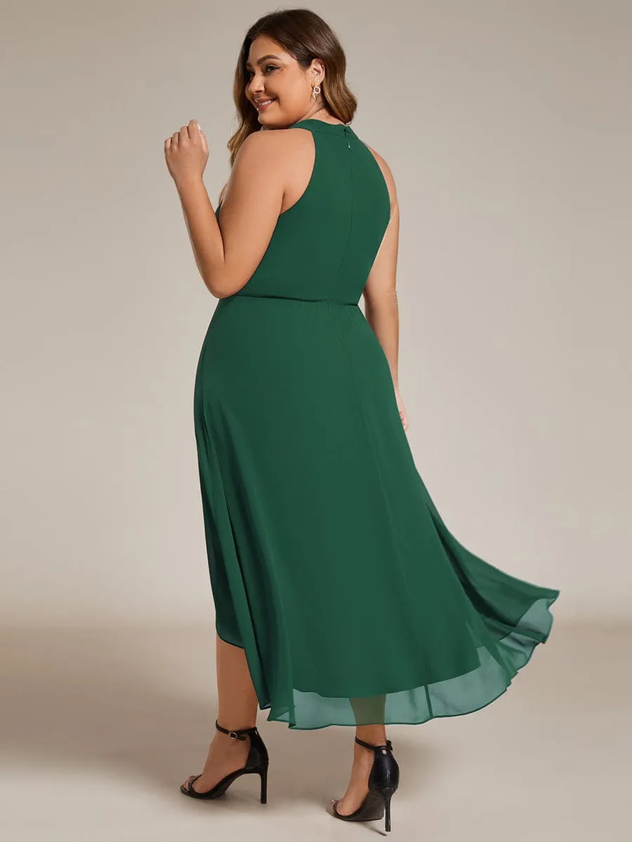 Corrie emerald halter bridesmaid dress s14 Express NZ wide