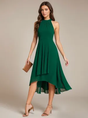 Corrie emerald halter bridesmaid dress s14 Express NZ wide