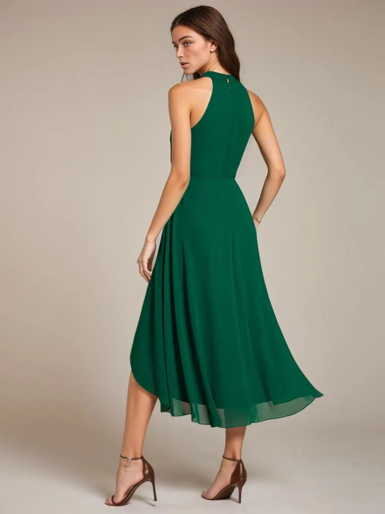 Corrie emerald halter bridesmaid dress s14 Express NZ wide
