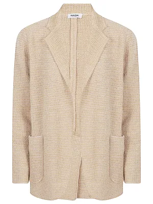 Cotton blend blazer jacket