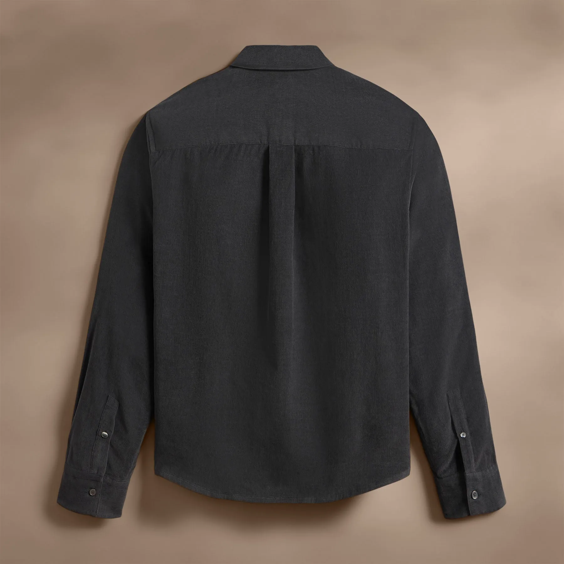 Cotton Cashmere Blend Corduroy Shirt - Carbon