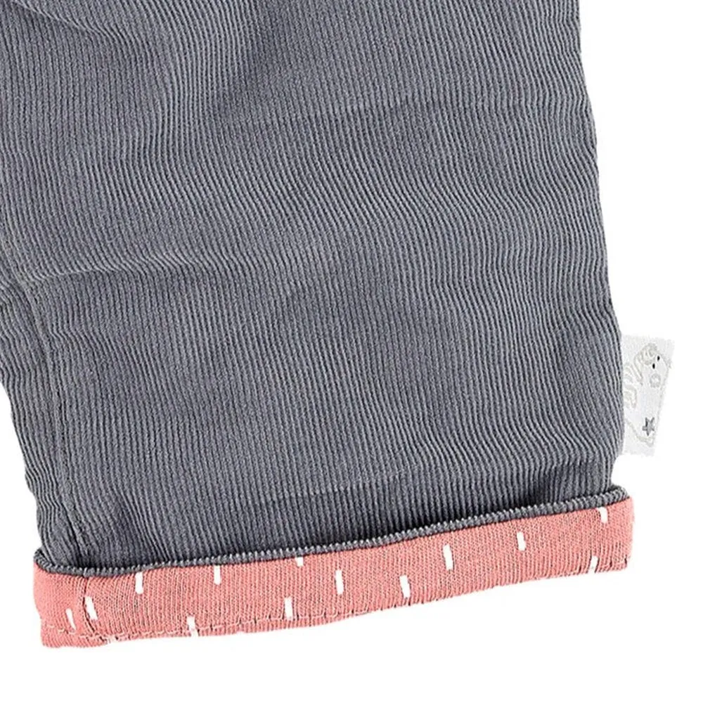 Cotton Cord Lined Frill Pocket Trousers