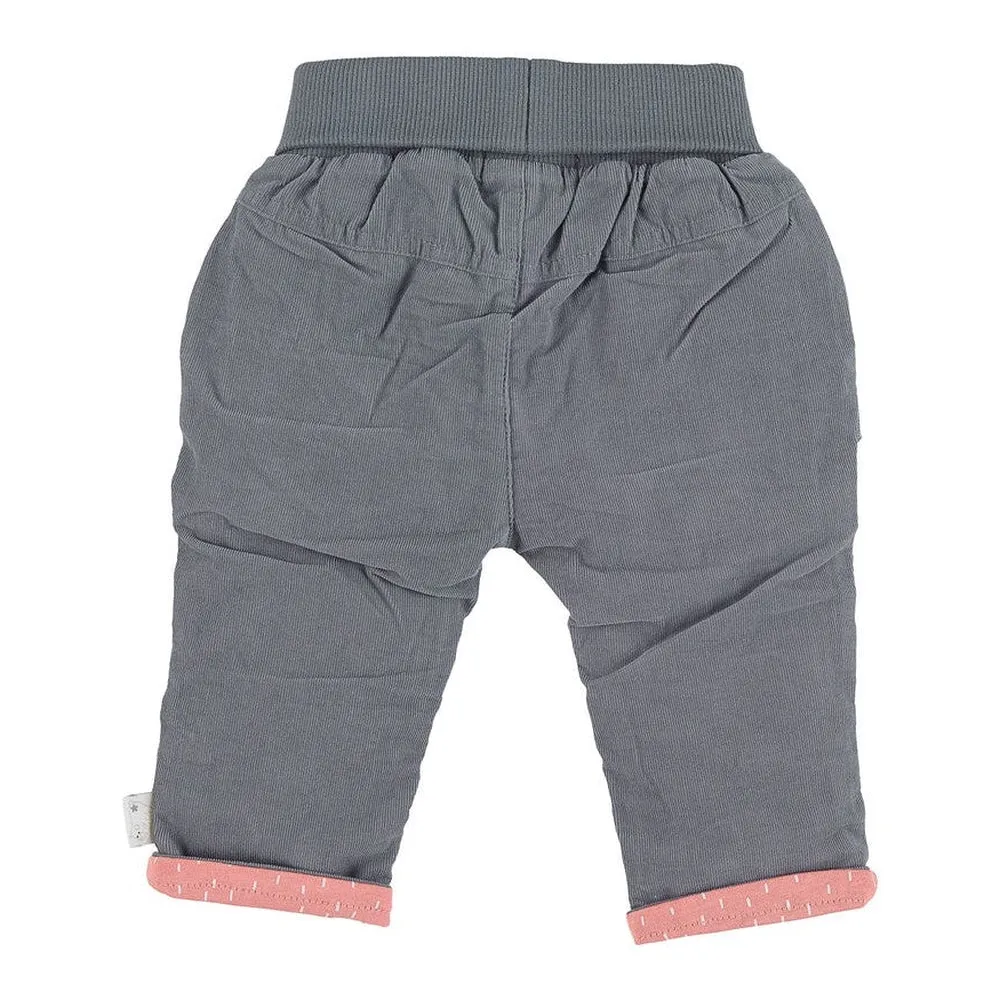 Cotton Cord Lined Frill Pocket Trousers