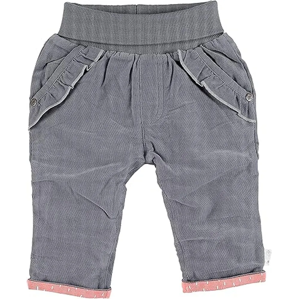 Cotton Cord Lined Frill Pocket Trousers