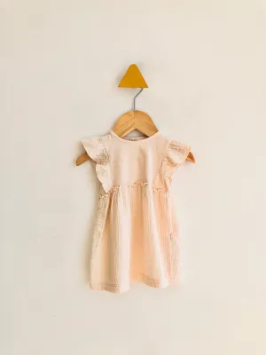 Cotton Muslin Dress // 6-9M