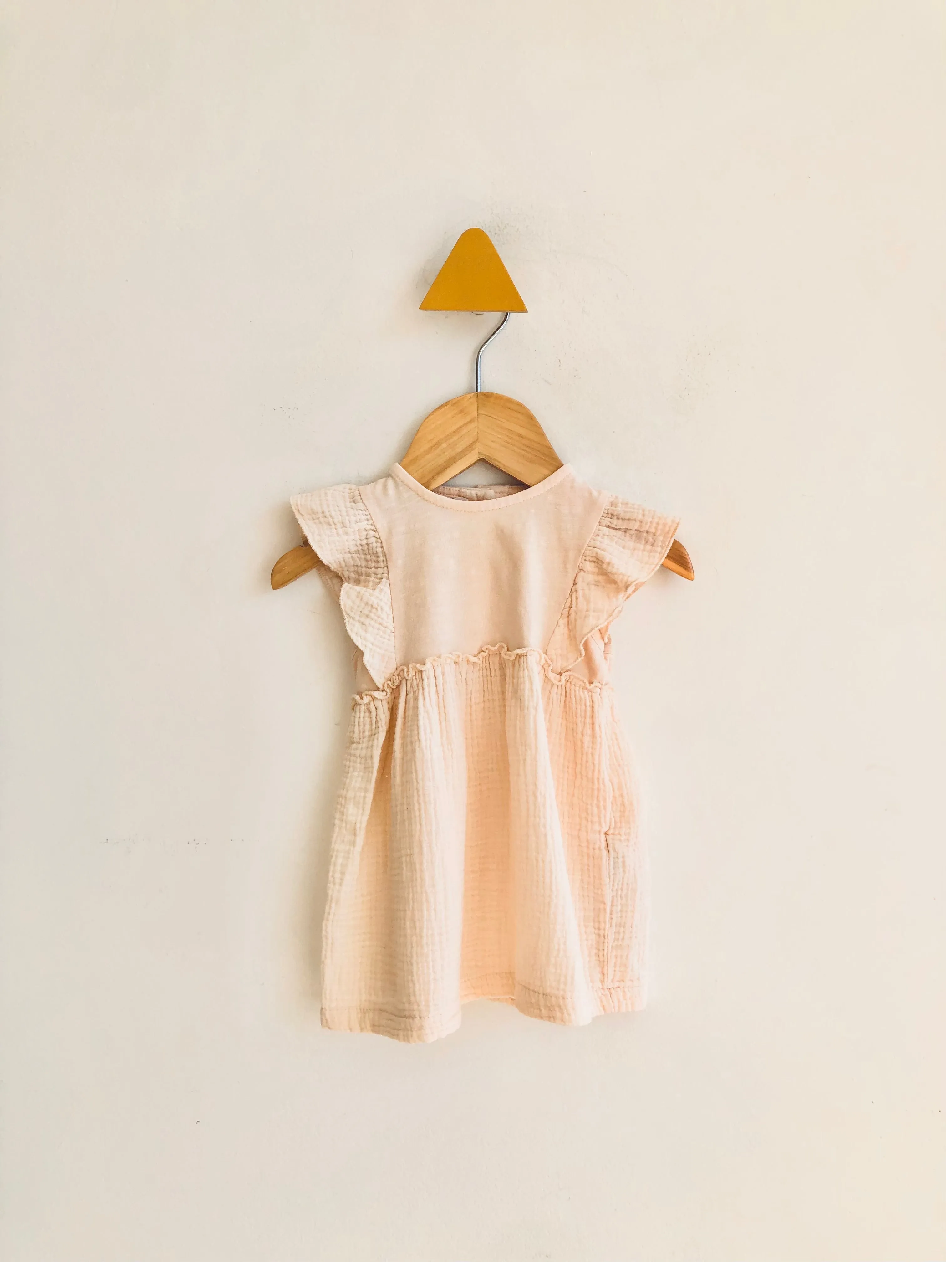 Cotton Muslin Dress // 6-9M