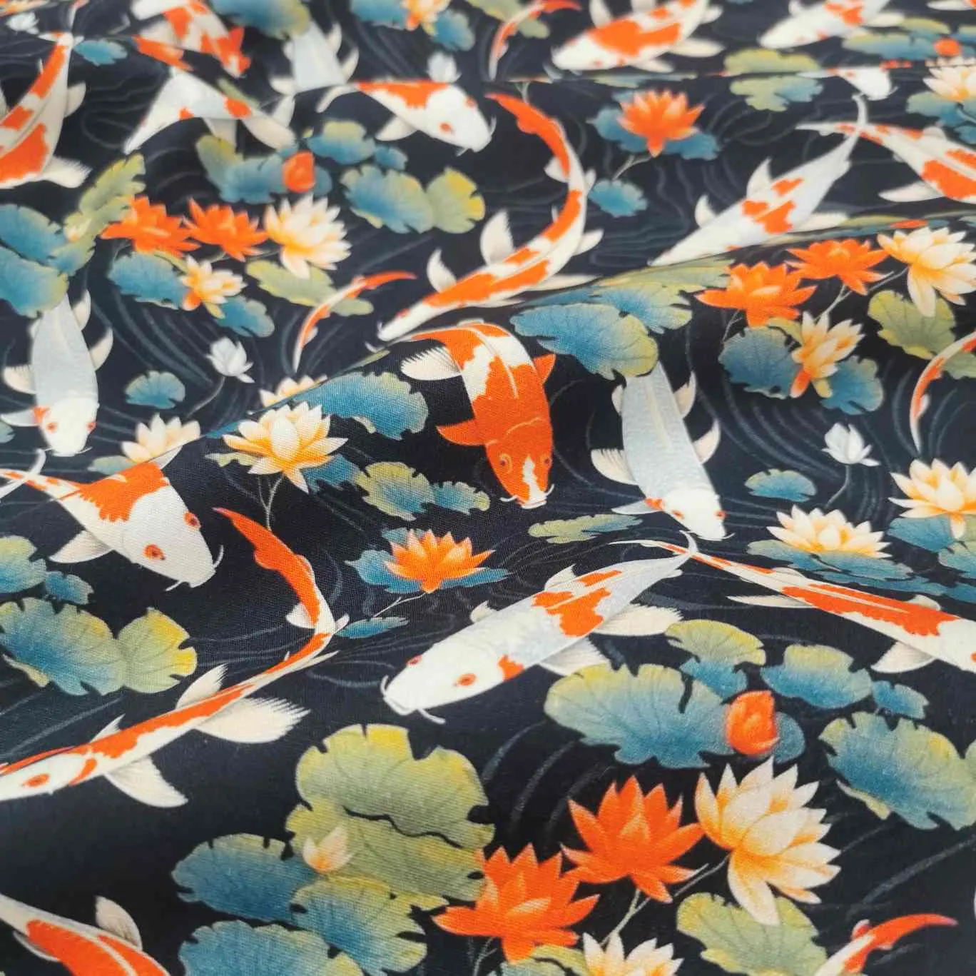 Cotton Poplin, Koi Pond
