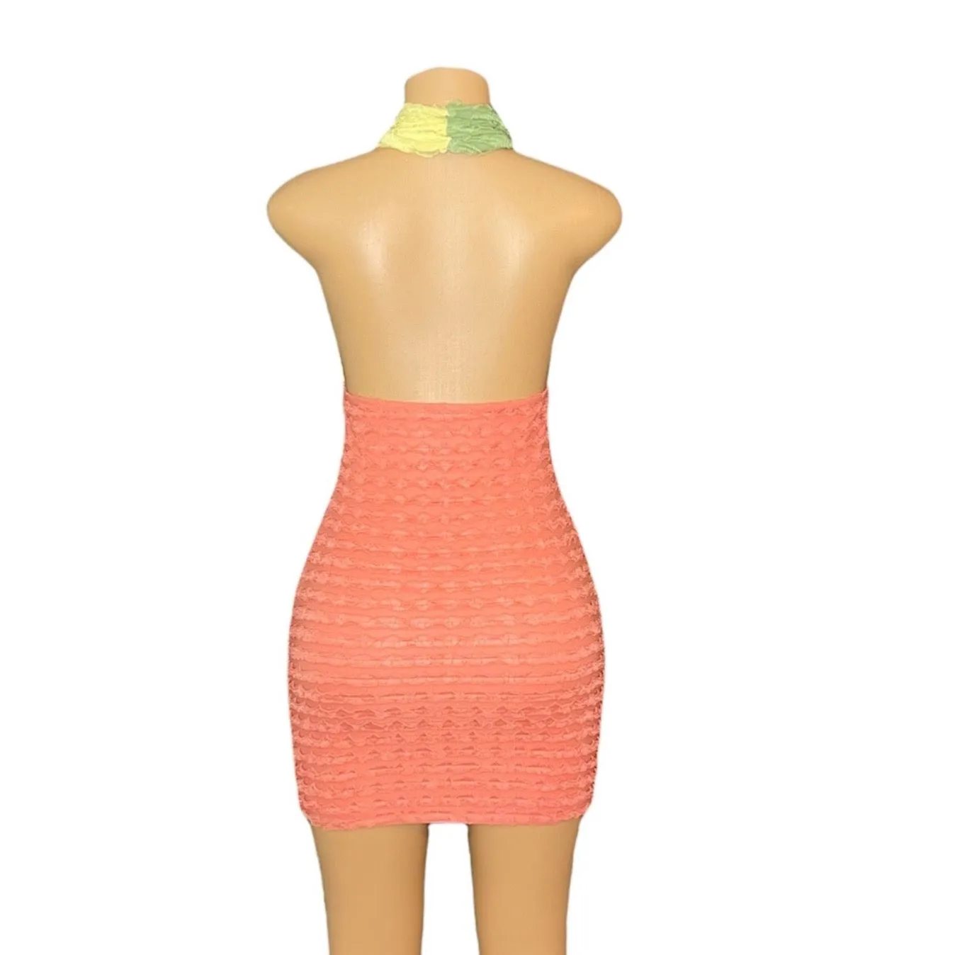 Cross Wrap Halter Dress