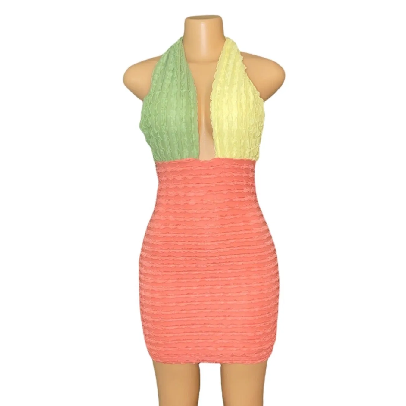 Cross Wrap Halter Dress