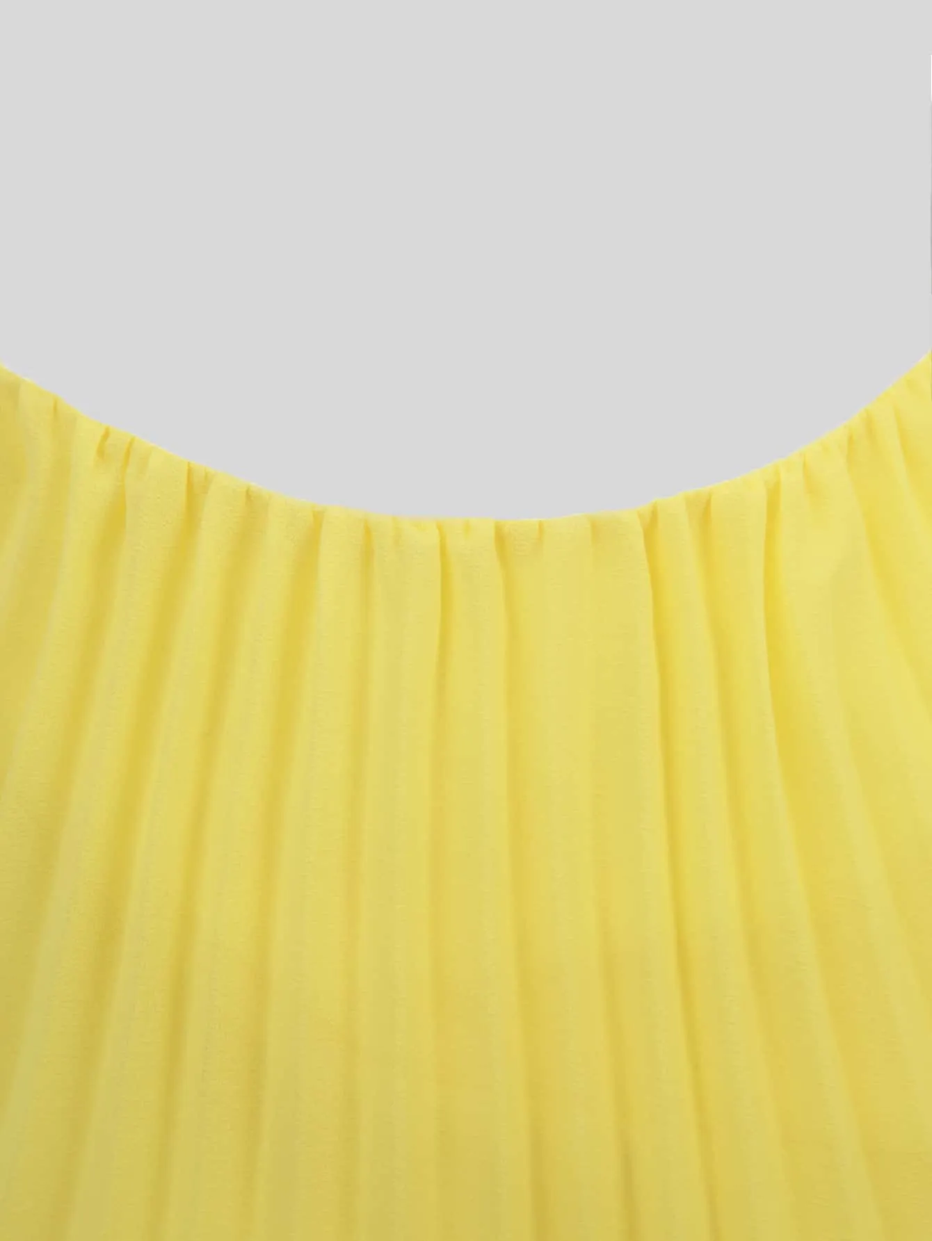 Daffodil Solid Pleated Halter Dress