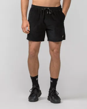 Daily Corduroy 5" Shorts - Black