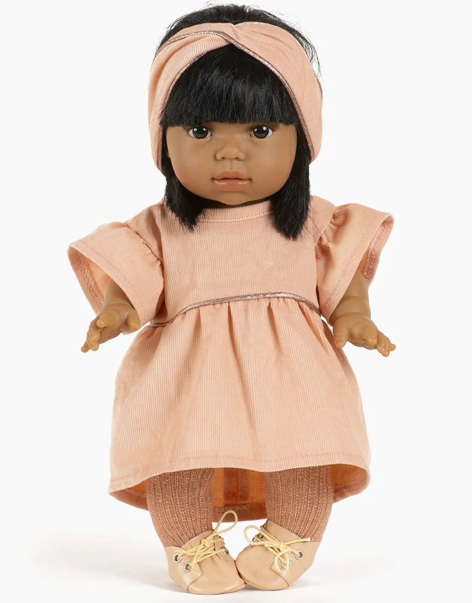 Daisy Dress   Headband - Salmon Corduroy