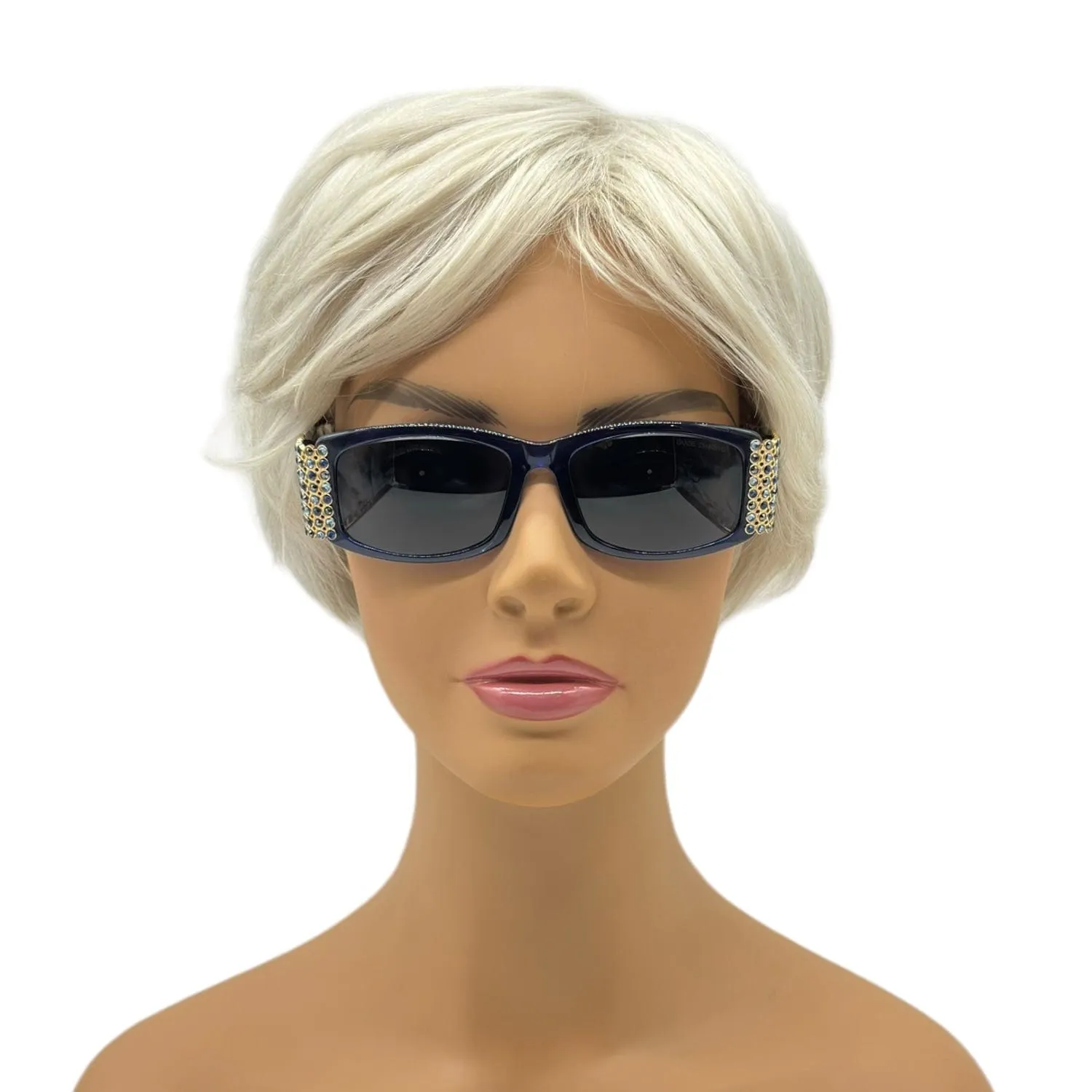 DANIEL SWAROVSKI Vintage Crystal-Embellished Sunglasses - Blue