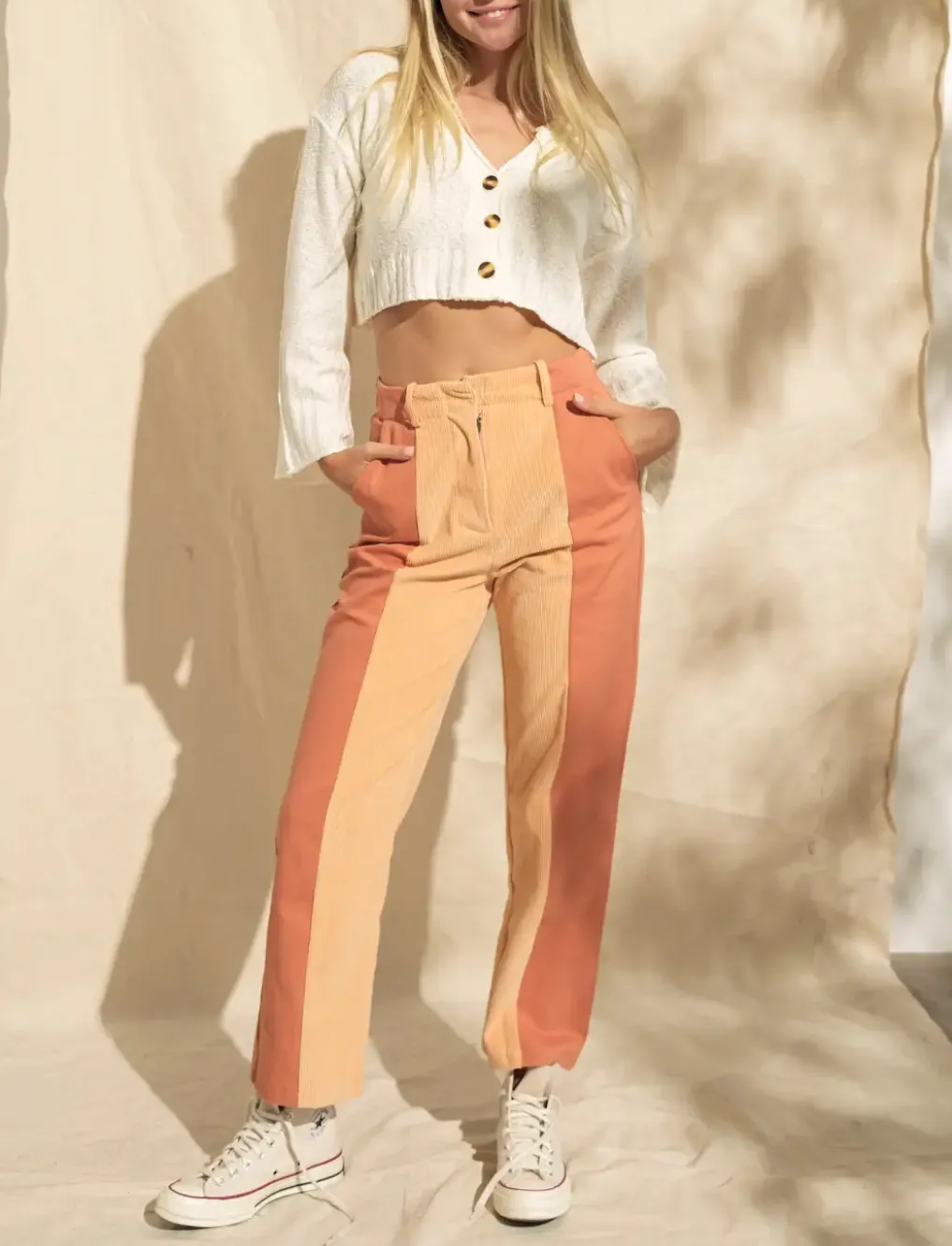 DANIELLE SPLIT PANEL PANTS