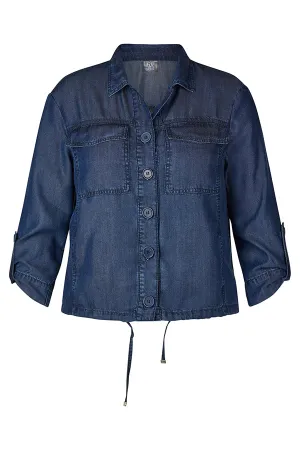 DARK BLUE LYOCELL JACKET