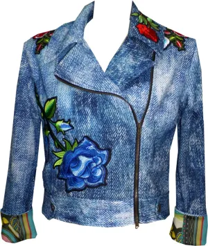 Denim Jacket with Applique