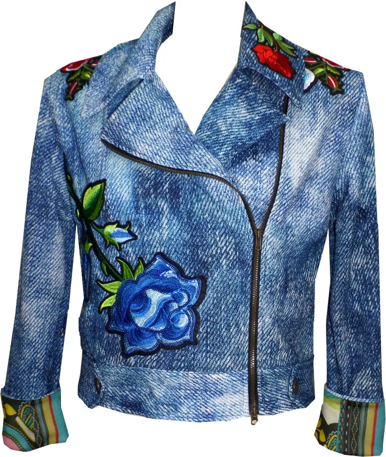 Denim Jacket with Applique