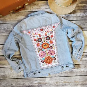 Denim Wildflower Jacket