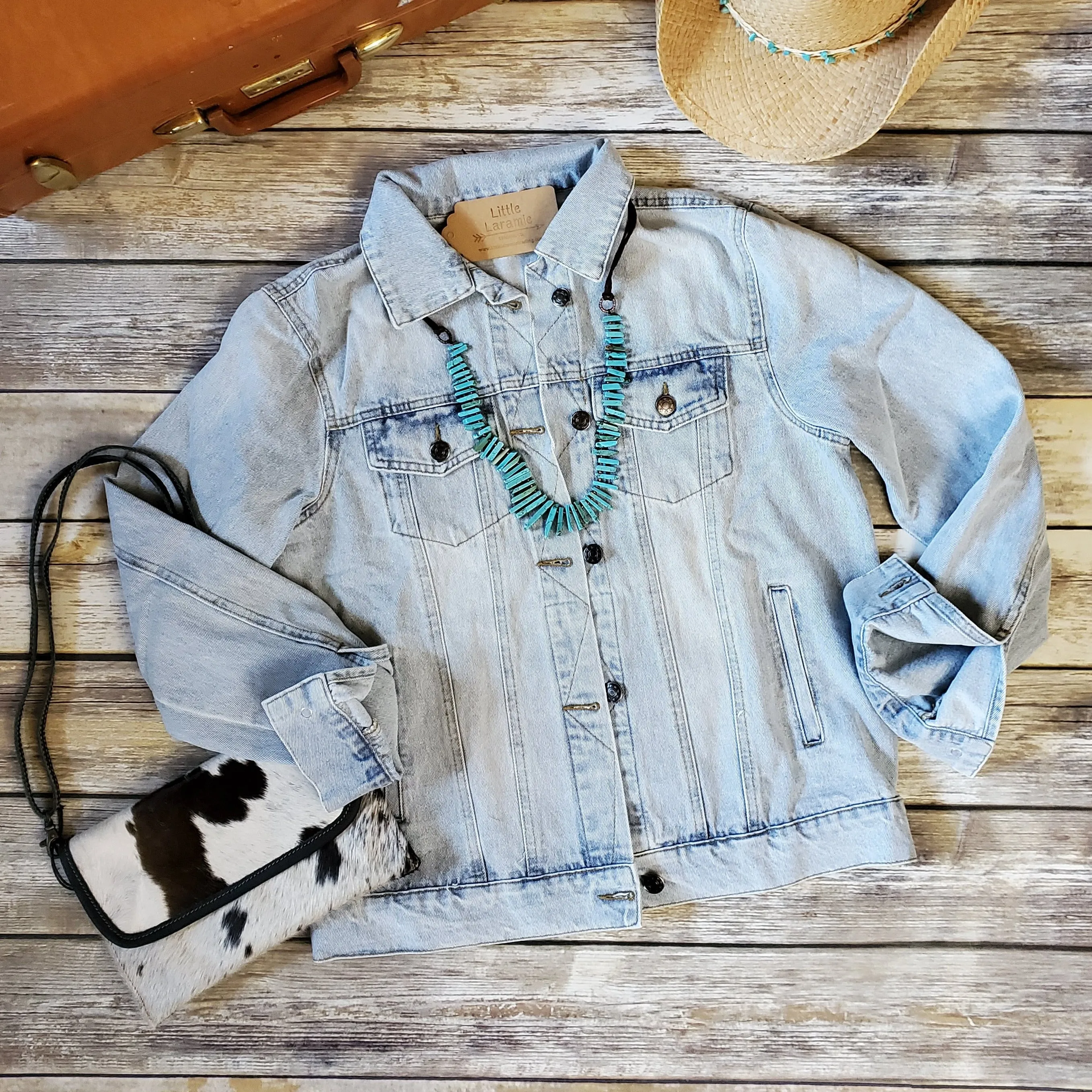 Denim Wildflower Jacket