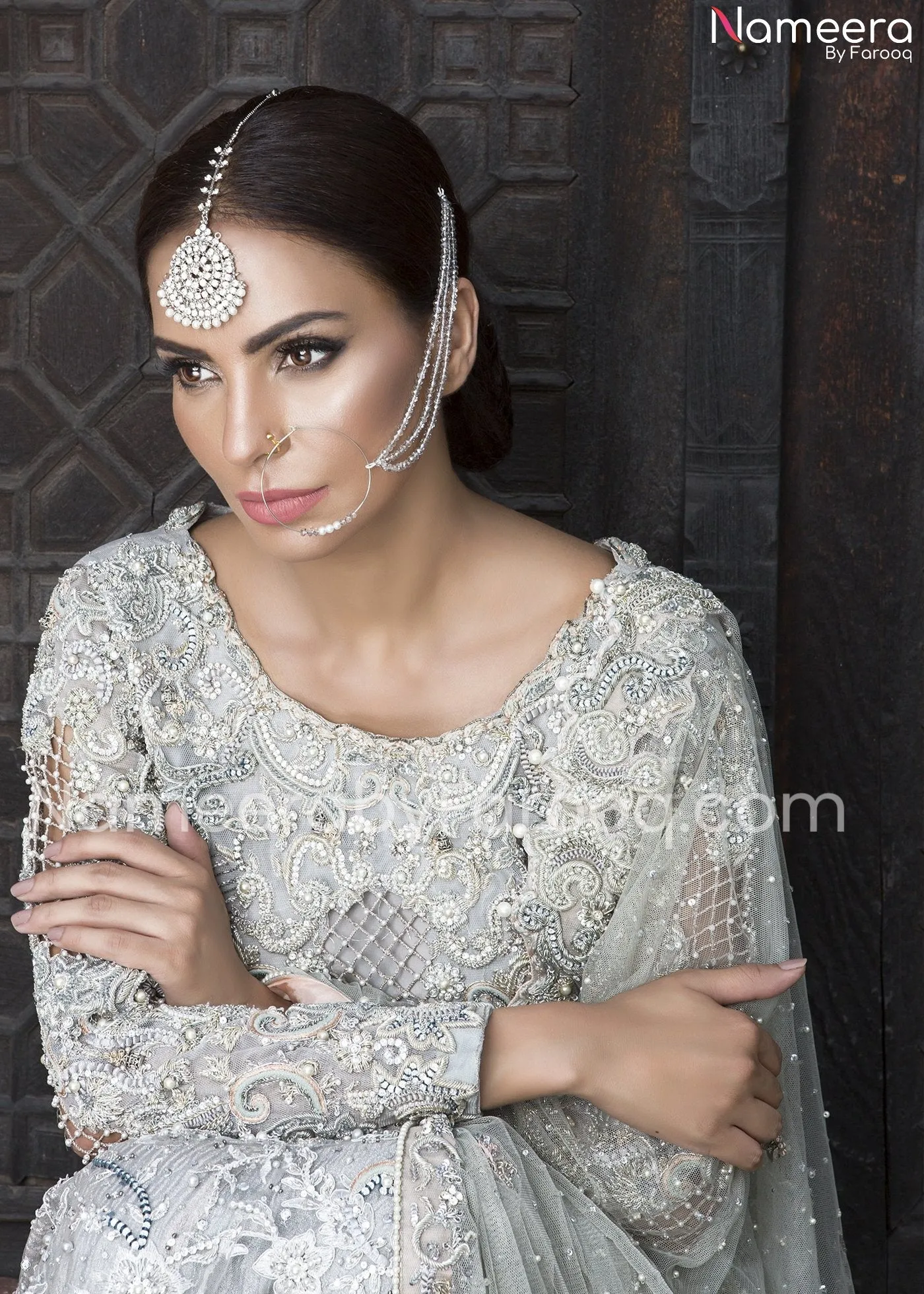 Designer Embroidered Pakistani Gowns Online #BN212