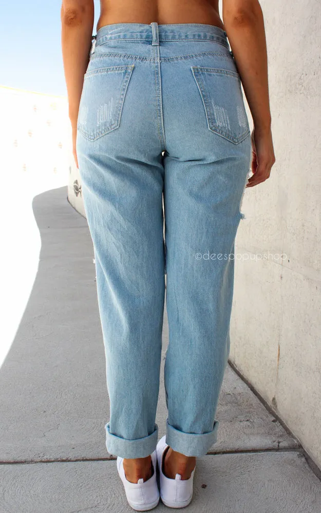 Destruction Jeans - Light Blue
