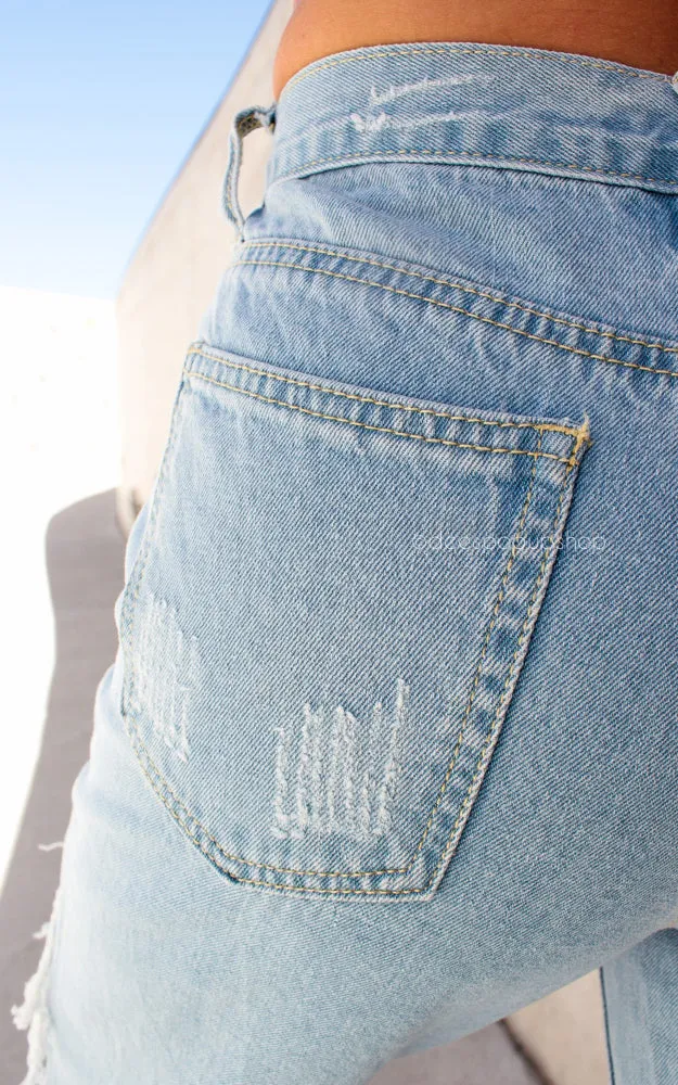 Destruction Jeans - Light Blue