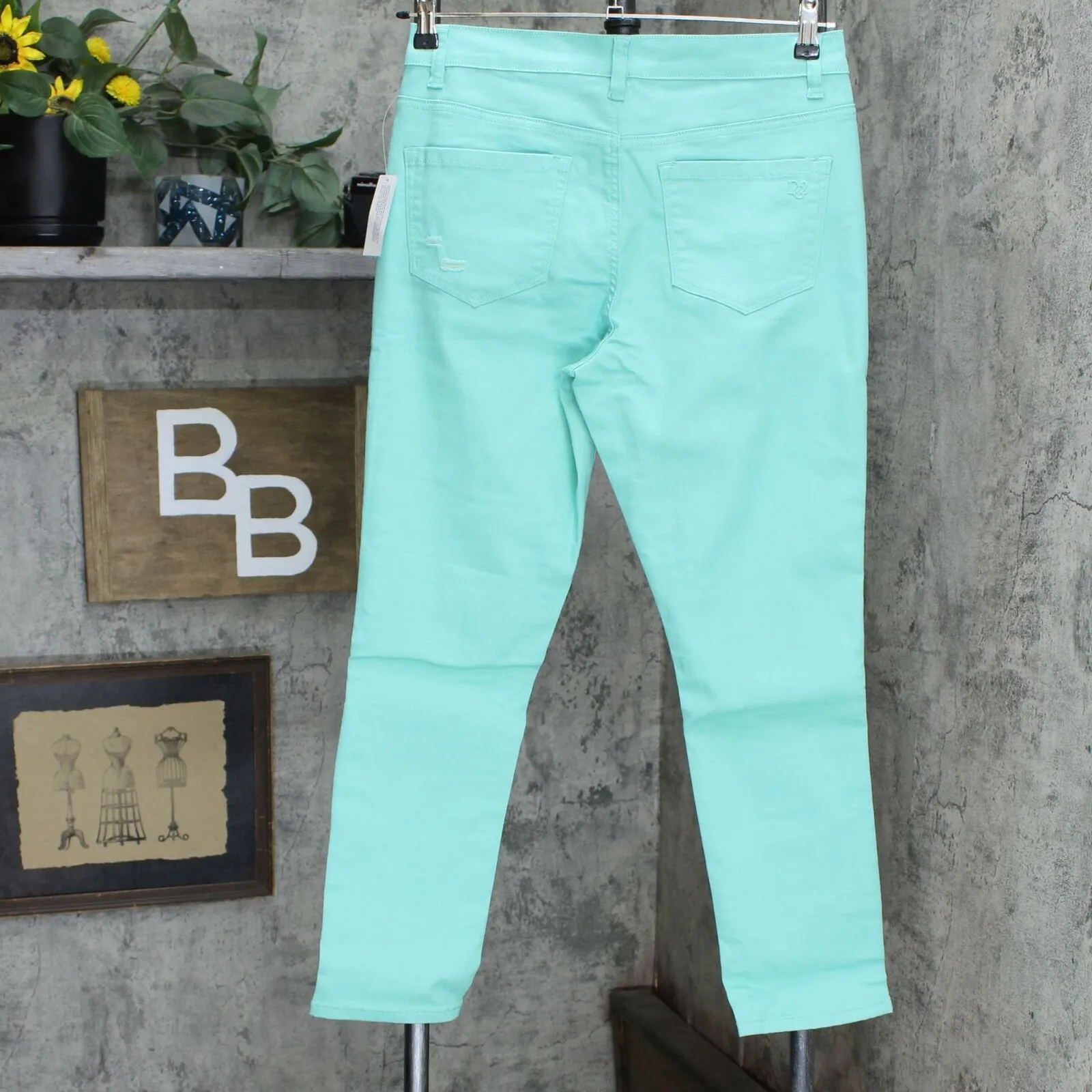 DG2 by Diane Gilman Women's Petite Virtual Stretch Destructed Skinny Jeans