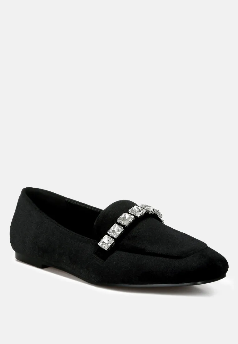 Diamante Strap Loafers By MODE