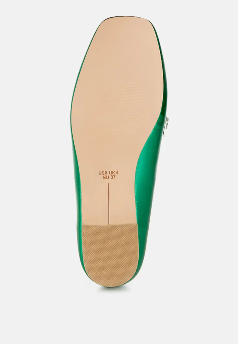 Diamante Strap Metallic Loafers By RAG