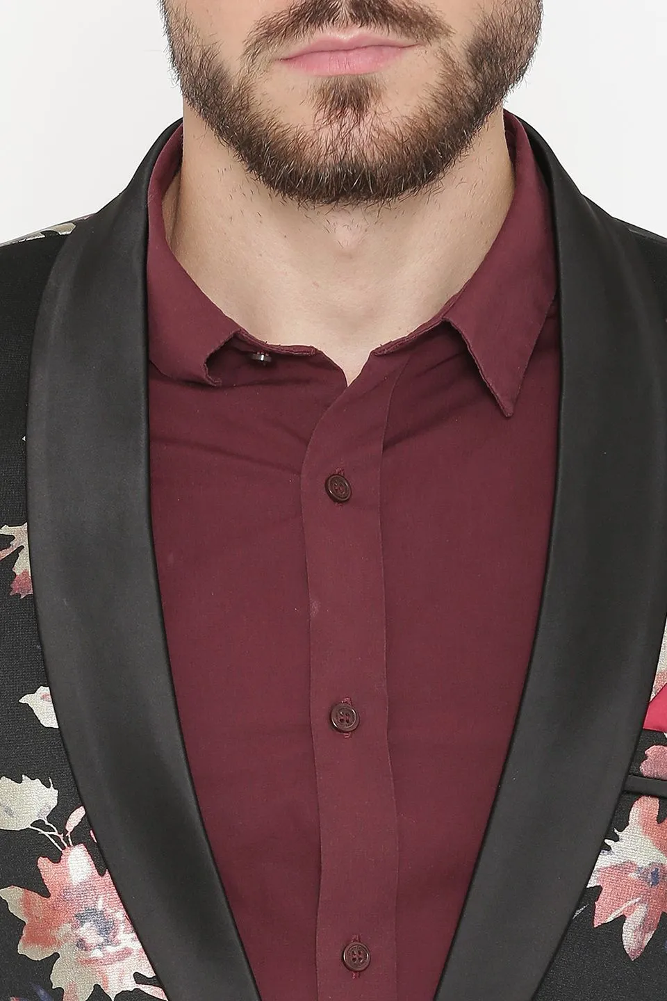 Digital Rayon Print MulticolouRed Tuxedo