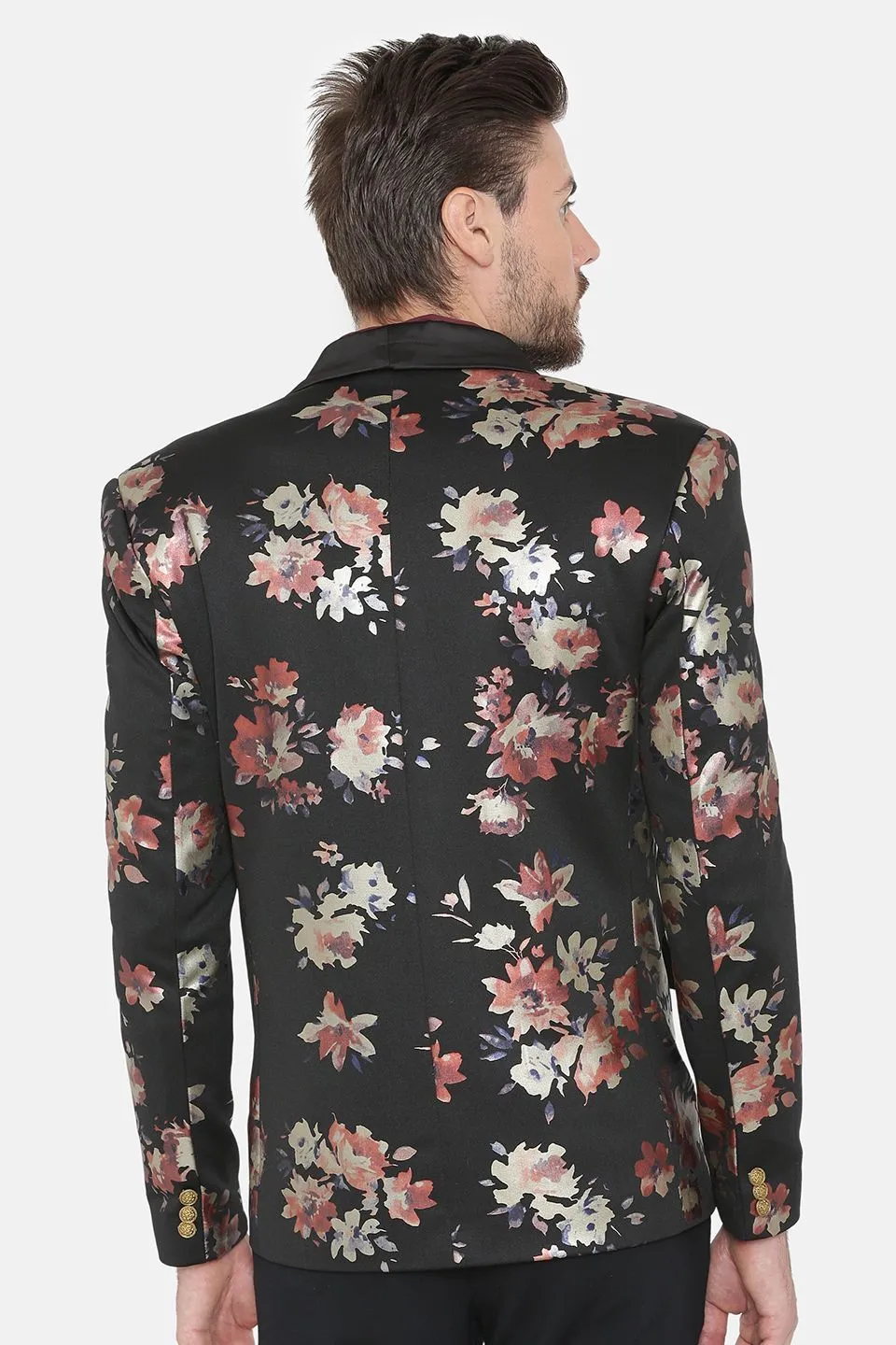 Digital Rayon Print MulticolouRed Tuxedo
