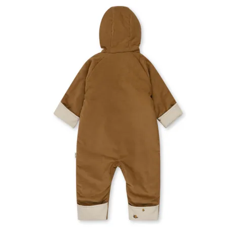 Dijon Corduroy Teddy Onesie Suit with Hood
