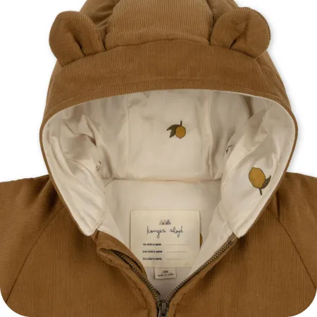 Dijon Corduroy Teddy Onesie Suit with Hood