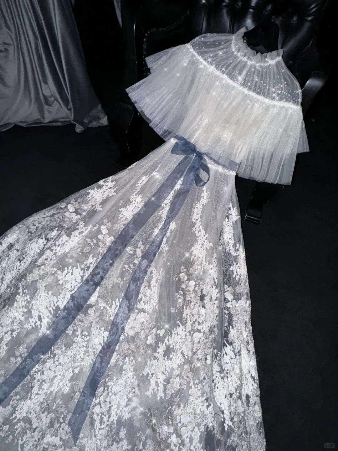 Elegant White A-Line Lace Tulle Long Party Dress Evening Gown Birthday Outfits, DP5308