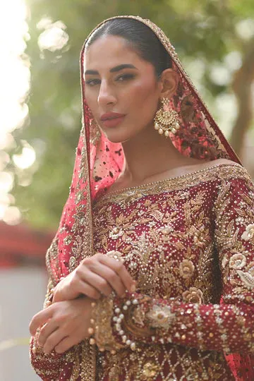 Embellished Red Frock Lehenga